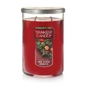 Yankee Candle Red Apple Wreath Scented, Classic 22oz Large Tumbler 2-Wick Candle, Over 75 Hours of Burn Time, Christmas | Holiday Candle