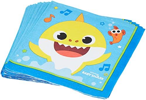 Amscan Baby Shark Lunch Napkins (Pack of 16)