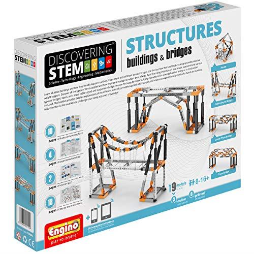 Engino Discovering Stem Structures Buildings & Bridges Block 191-Pieces Set