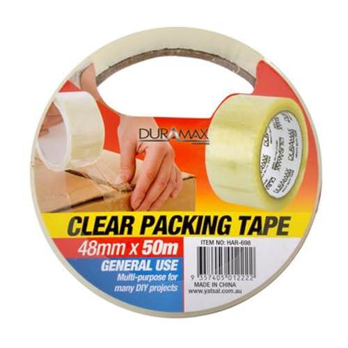 Duramax Packing Tape, 50 Meter Length x 48 mm Width, Clear