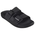 Skechers Men's Arch Fit Pro - Melbourne Slide Sandal, Black/Black, US 8