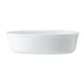 Mikasa Chalk Porcelain Oval Pie Dish, White, 18 cm