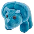 Wild Republic Pocketkins Eco Triceratops, Stuffed Animal, 5 Inches, Plush Toy, Made from Recycled Materials, Eco Friendly