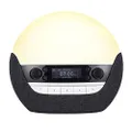 Lumie Bodyclock Luxe 750DAB - Wake-up Light with DAB Radio, Bluetooth Speakers, Low-Blue Light for Sleep