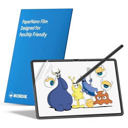 MOBDIK [2 PACK Paper Screen Protector Compatible with Samsung Galaxy Tab S9 / Tab S9 FE/Tab S8 / Tab S7 11 inch, Anti-Glare, Touch Sensitivity, with Easy Installation Kit, Like Writing on Paper