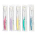 Nimbus Extra Soft Toothbrushes (Regular Size Head), Periodontist Design Tapered Bristles for Sensitive Teeth and Receding Gums, Individually Wrapped Plaque Remover Travel Toothbrush (5 Pack, Colors May Vary)
