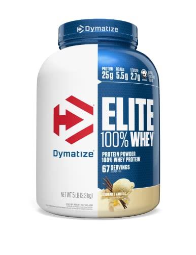 Dymatize Elite 100% Whey Protein 63 Serves Gourmet Vanilla 2.3kg
