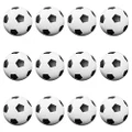 Brybelly 12 Pack of Soccer Style Foosballs, Black & White Textured – for Standard Foosball Tables & Classic Tabletop Soccer Game Balls by