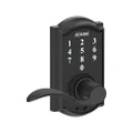 Schlage Touch Camelot Lock with Accent Lever (Matte Black) FE695 CAM 622 Acc