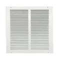 Rocky Mountain Goods Air Return Grille - Heavy Duty Steel with Premium Finish - Includes Full Installation kit - Louvered Design - Paintable Vent Cover - Matte White - Consistent air Flow, White