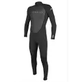 O'Neill Men's Reactor II 3/2mm Back Zip Full Wetsuit, Black, Medium Short