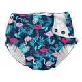 i play. Snap Reusable Absorbent Swimsuit Diaper-Navy Flamingos, Navy, 12 Months