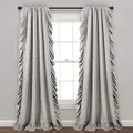 Reyna Window Curtain Panels Light Gray 54x84 Set