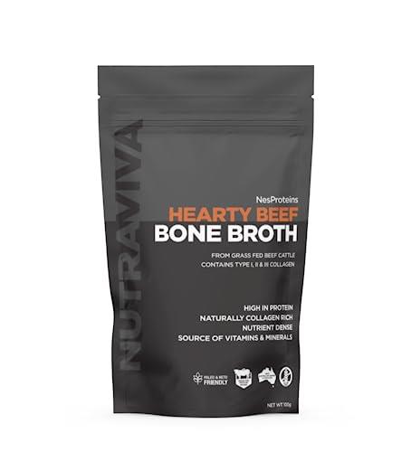 Nutraviva Hearty Beef Bone Broth Powder 100 g