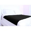 Cycleliners Period Bed Sheets Protector - Waterproof, Leakproof, Reusable, and Washable Menstrual Bed Pad (Queen, Black)