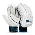 GM Diamond Original L.E Cricket Batting Gloves with English Pittard Leather Palm for Men Left Handed | Ergonomically Designed | Highest Protection | Utmost Comfort | Colour: White/Black/Blue