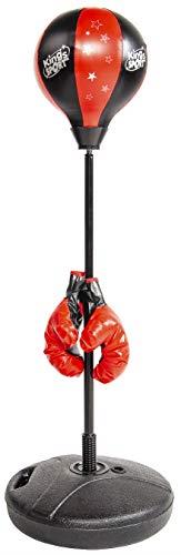 BalanceFrom Punching Bag with Base for Kids 3-10 Easy to Assemble with Boxing Gloves