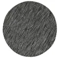 Rug City Copen Reversible Wool Round Rug, 200 cm x 200 cm, Black/White