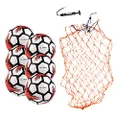 Select Classic V21 Soccer Ball, 6-Ball Team Pack with Ball Net and Ball Pump, White, Size 3
