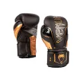 Venum Unisex Adult Elite Evo Boxing Gloves, Black/Bronze, 10oz US
