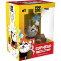 Cuphead Vinyl Figure, 4.5" Cuphead Action Figure and Mugman Toys - Youtooz Collection Based on Cuphead Games