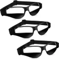 Fiada 3 Pack Sports Dribble Specs Basketball Black Goggles Dribbling Aids Adjustable Dribbling Glasses Basketball Training Equipment for Youth Kids Teenagers Adult Player