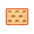 Silpat Mini-Brioche Baking molds, 11 5/8" x 15 3/4", Caramel & Orange (ES-02574-FR)