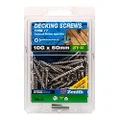 Zenith Type 17 Stainless Steel Square Drive Decking Screws, 10 x 50 mm (Pack of 50)