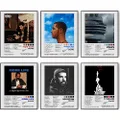 Drake Signed Limited Posters Music Album Cover Poster Prints Set of 6 Room Aesthetic Canvas Wall Art Prints for Girl and Boy Teens Dorm Bedroom Room Wall Decor (11"x14" UNFRAMED)