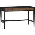Modern Furniture Conall Study Desk, Walnut/Black
