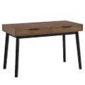 Modern Furniture Malton Study Desk, Black/Walnut