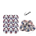Select Super Mini Skills V23 Soccer Ball, 12-Ball Pack with Ball net and Hand Pump