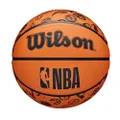Wilson NBA All Team Basketball, Brown/Black, Size 3
