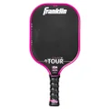 Franklin Sport Pro Pickleball Paddles - FS Tour Series Carbon Fiber Pickleball Paddles - Official USA Pickleball (USAPA) Approved Paddles - Tempo Pro Player Paddle - 16mm Polymer Core - Pink