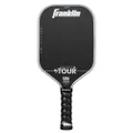 Franklin Sport Pro Pickleball Paddles - FS Tour Series Carbon Fiber Pickleball Paddles - Official USA Pickleball (USAPA) Approved Paddles - Dynasty Pro Player Paddle - 14mm Polymer Core - Gray