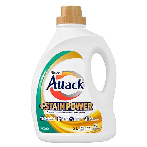 Biozet Attack 3D Clean Top & Front Loader Liquid Plus Stain Power 2 Ltr