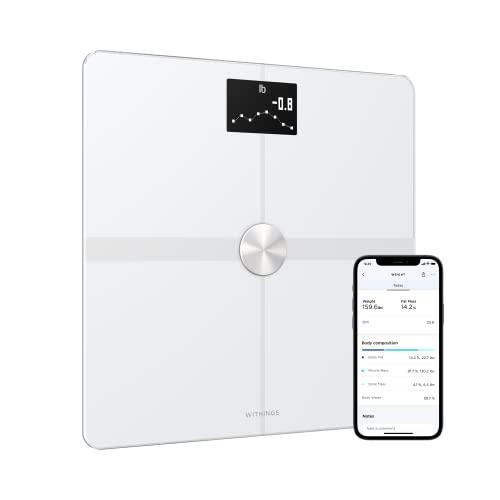 Withings Body+, White - Smart Body Composition Wi-Fi Digital Scale with Smartphone App