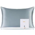 ZIMASILK 100% Mulberry Silk Pillowcase for Hair and Skin, Both Sides 19 Momme Silk, 1pc (Standard 50x75cm, Blue Haze)