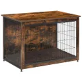 DWANTON Dog Crate Table , Wooden Crate End Table, Dog Furniture, Indoor Pet Crate Dog Kennel Side Table, Bed Nightstand (38.5" L x 25.6" W x 26.8" H)