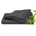 ettitude Bamboo Lyocell Basic Sheet Set, Slate (Grey), Queen - Breathable Sheets, Bamboo Bedding, Sustainable, Sateen, Plant-Based Fabric, Silky-Soft, Deep Pockets, CleanBamboo