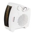 Beldray EH0569SSTK Dual Position Portable Fan Heater With Cool Air Function, Can Be Used Upright or Flat, 2 Heat Settings, 1000/2000 W, Adjustable Thermostat, Safety Cut Out, For Offices, Bedrooms