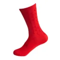 SILCA Tall Aero Cycling Socks - Super Thin Socks Unisex, aero socks designed for Aero Marginal Gains, 19.5cm cuff, Red, Small