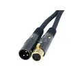 Monoprice Premier Series XLR Male to XLR Female - 3ft - Black - Gold Plated | 16AWG Copper Wire Conductors [Microphone & Interconnect]