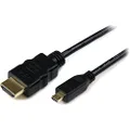 StarTech.com HDADMM1M High Speed HDMI to HDMI Micro Cable with Ethernet, 1 Meter