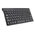 8Ware Compact Mini Ergonomic Keyboard USB and PS2 Black 89 Keys Multimedia Keyboard with 10 hot Keys