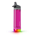 Hidrate Spark PRO Smart Water Bottle Tritan Plastic, Tracks Water Intake & Glows to Remind You to Stay Hydrated - Straw Lid - Fruit Punch