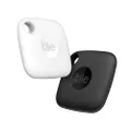 Tile Mate Bluetooth Tracker, Black/White (Pack of 2)