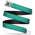 Buckle-Down Seatbelt Buckle Belt, Teal Ombre, X-Large, 32 to 52 Inches Length, 1.5 Inch Wide