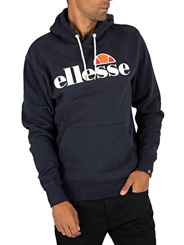 Ellesse Mens Classic Hooded Sweatshirt, Navy, Large US