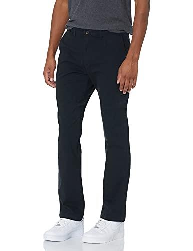 Amazon Essentials Men's Athletic-Fit Casual Stretch Chino Pant (Available in Big & Tall), Black, 44W x 34L
